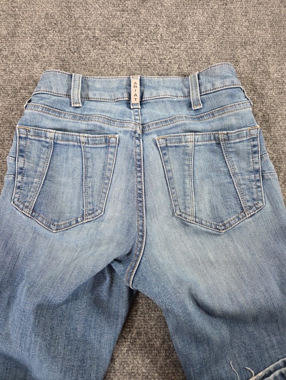 Ariat REAL Denim Boot Cut Jeans Womens 25R Charlee Western Stretch Light Wash - Picture 13 of 13